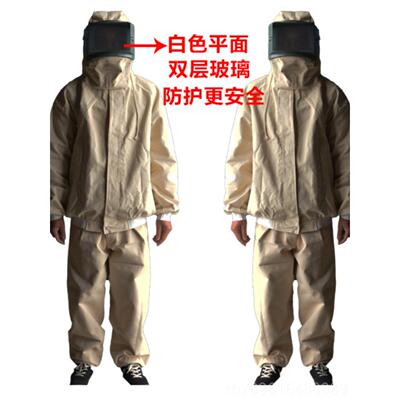 高档特惠服拆分加细帆布喷砂防护服喷厚砂喷砂服喷砂服油漆帽服