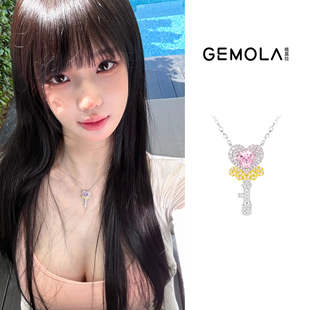 GEMOLA/格莫拉叛逆千金风爱心魔法棒项链