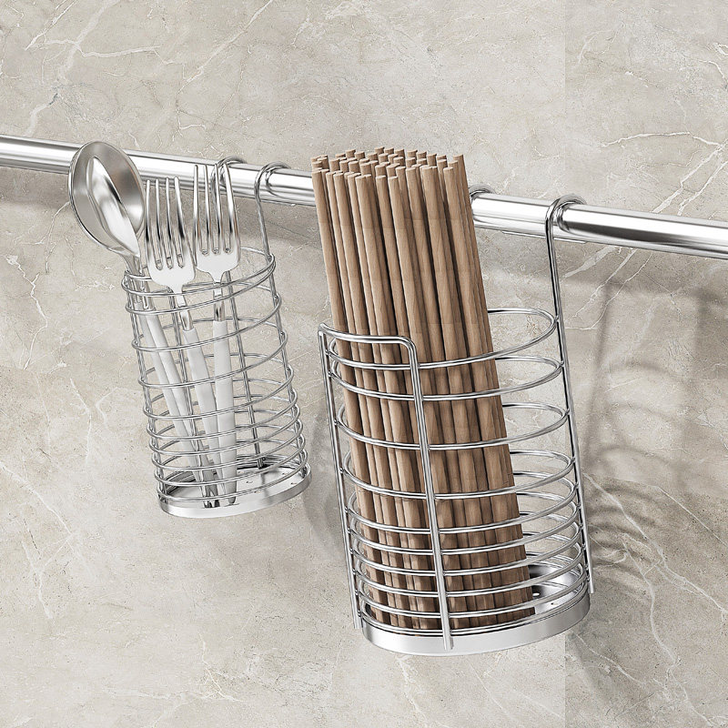 筷筒304不锈钢筷架挂杆放勺子筷笼盒餐具笼筷子架 厨房置物架用品,鲜花速递/花卉仿真/绿植园艺,其它园艺用品,淘宝优惠券,粉丝福利购,淘宝优惠卷