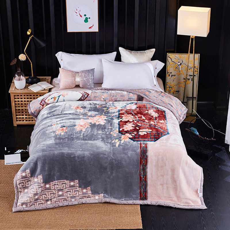 秋冬新款加厚保暖新中式拉舍尔毛毯 超柔双层印花云毯盖毯批发,橡塑材料及制品,其他塑料制品,淘宝优惠券,粉丝福利购,淘宝优惠卷