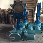 多回转电动刀闸阀 电动污水刀闸阀 电动明杆刀型闸阀 PZ973F 16C