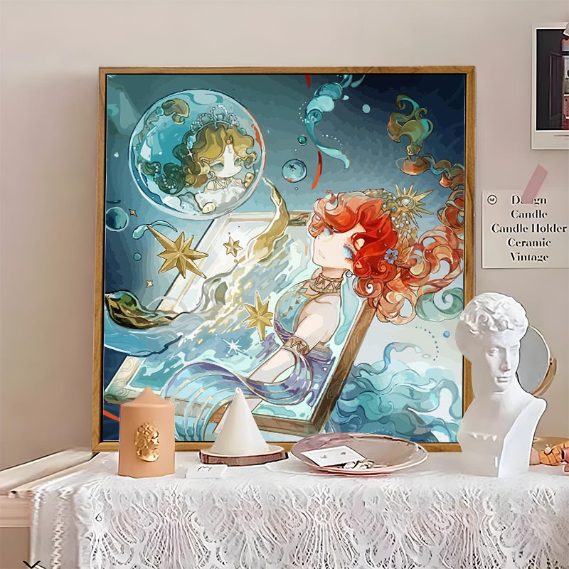 第五人格渔女卡通Q版DIY数字油画