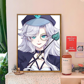 蛋仔派对逃出惊魂夜DIY数字油画卡通手工绘填充涂色高颜值装 饰画