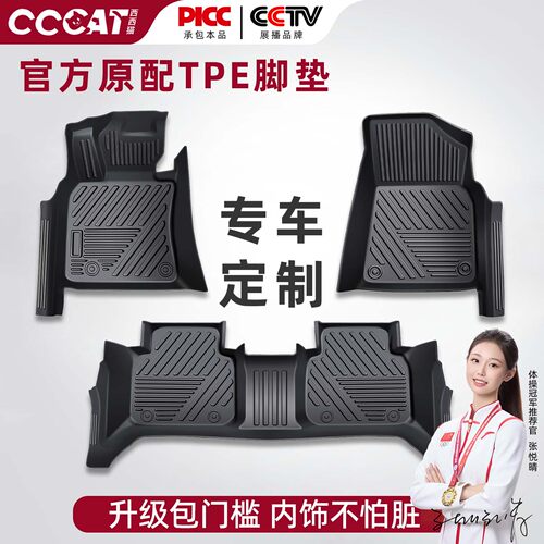西西猫包门槛TPE汽车脚垫全包围车垫车脚垫地垫车内专车专用全包