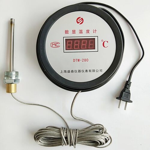 高温数显温度计0-500度烤箱温度表烘乾机烤房烤鸭火炉准确5米