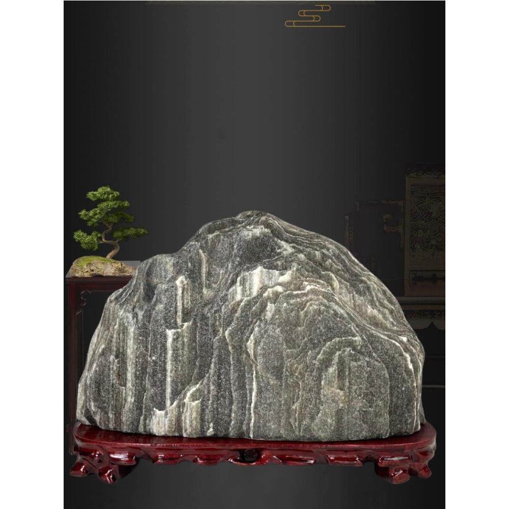 泰山石敢当天然原石补角靠山石假山观赏奇石办公室客厅室内外摆件