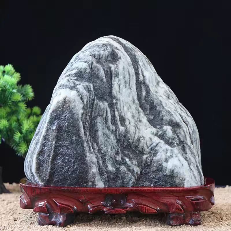 正宗泰山石敢当天然原石摆件图片