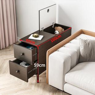 沙发边柜侧边柜客厅角几茶桌茶几沙发旁边的边柜长条茶边柜茶水台