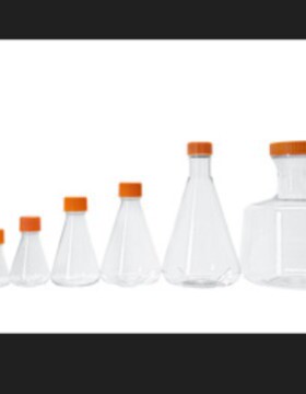 赛普822010 125mL PC锥形摇瓶袋装灭菌橙色透气盖