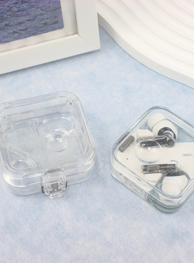 适用于Nothing Ear (R)-Ear 2024新旗舰耳机耳机保护套时尚简约透明镜面PC壳防水防摔收纳盒耳机充电盒保护套