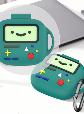 适用于2025款魔音Beats Powerbeats Fit蓝牙耳机保护套绿色游戏机硅胶软壳卡通游戏机款保护套连体式
