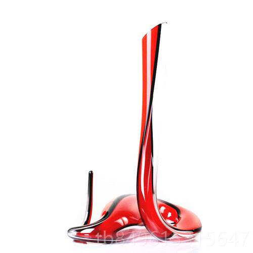高档手工创意水器晶酒网红蛇形醒酒级玻璃红杯家用套装高u型醒酒