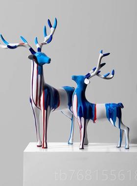 正品马上有钱摆件招财公客酒柜迁轻奢高档办室玄关装饰品厅乔开业