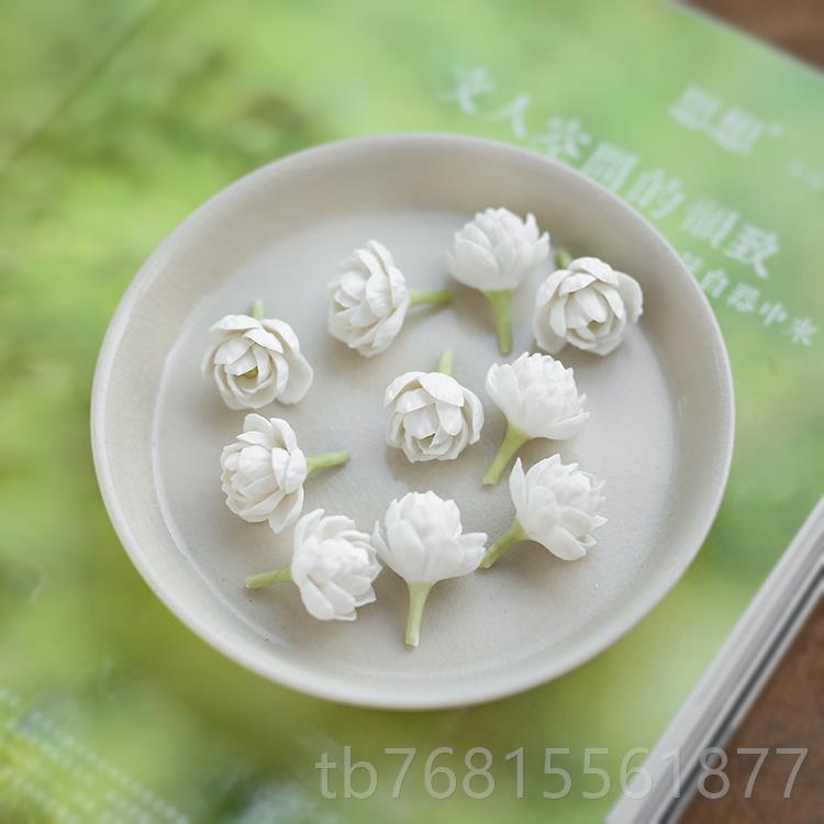 正品创意宠莉花捏茶席摆件装饰茉香茶插 茶玩香道手陶瓷花礼品茶图片