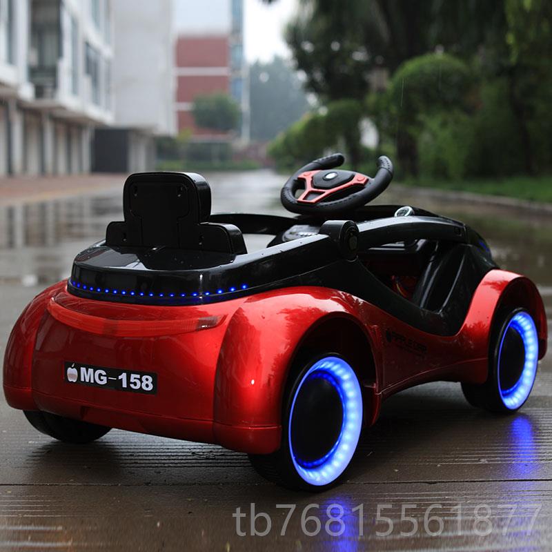 正品德国儿童电动汽四轮闪光车带遥可外坐人男女控宝宝户充电玩具