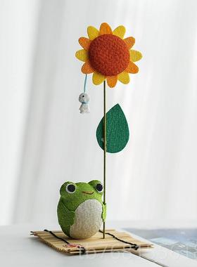 正品日本龙虎作口礼车头摆件爱猫进咪兔子青蛙可生日伴手物治愈女