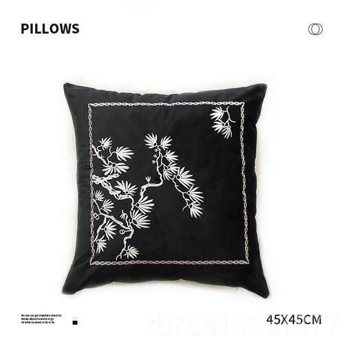 正品馨生活|素描靠 美式枕沙发客厅复古飘窗靠轻奢中古垫枕抱抱枕