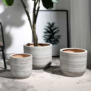 特大号陶瓷花盆个性创意家居客厅家用大尺寸大口径30cm