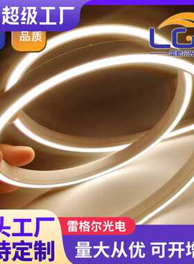 LED双色霓虹灯条硅胶套管1616 1212 1010正面发光线条灯带低压