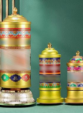 电动转轮室内家用转筒插电式转动金桶摆件