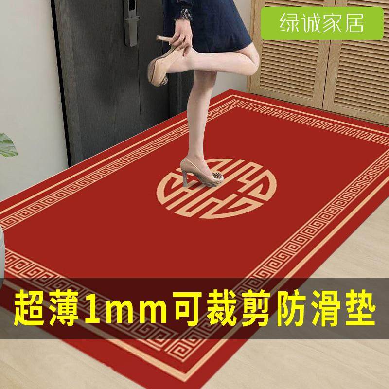 1mm超薄地垫不卡门防水防滑薄款入户门进门大门口PVC皮革地毯门垫