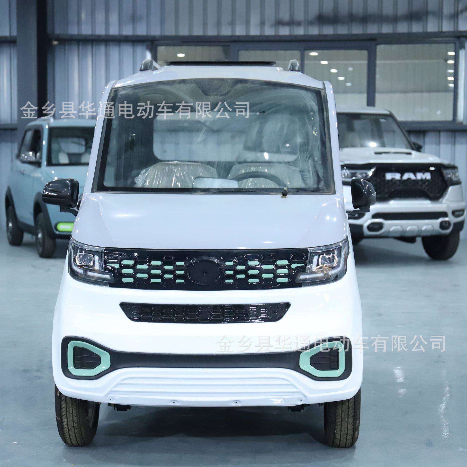 外贸出口右舵电动四轮车全封闭家用女士老头乐儿迷你新能源代步车