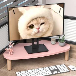 转角电脑增高架三角办公室桌面台式显示器支架工位拐角改造