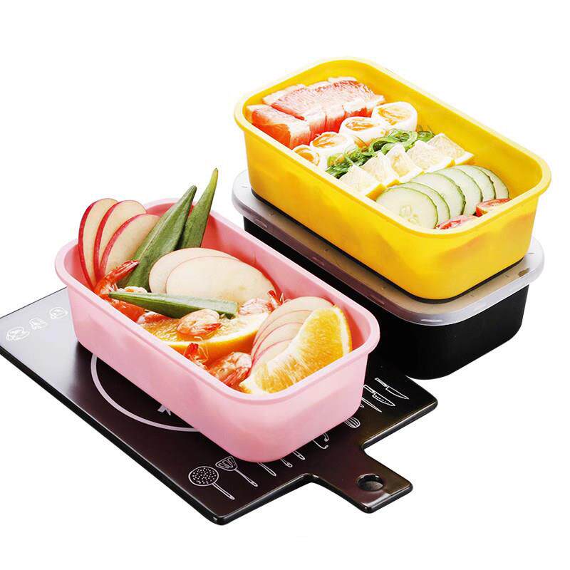 日式便当盒一次性餐盒水果沙拉外卖打包快餐盒1000ml长方形寿司盒