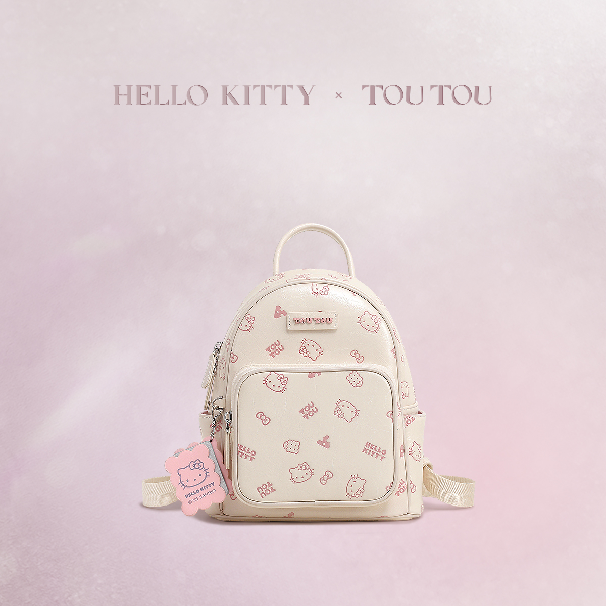 TOUTOUhellokitty联名凯蒂猫双肩包哈喽kt轻便小巧背包学生书包女