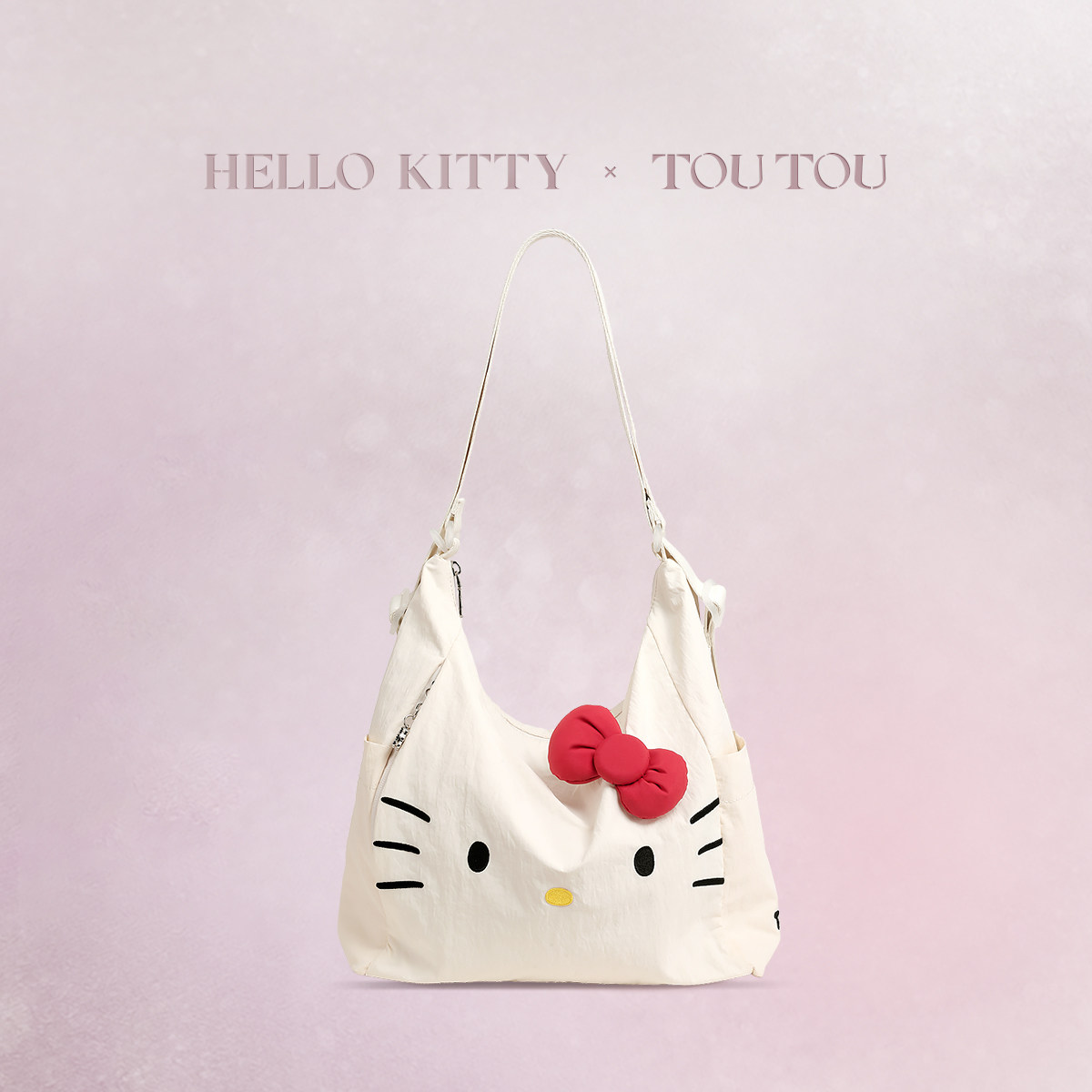 TOUTOUhellokitty三丽鸥旅行帆布包大容量拉链双肩托特包生日礼物