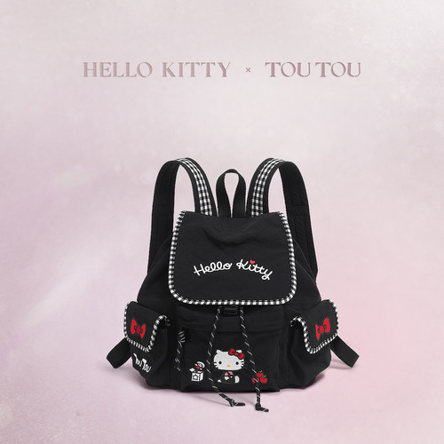 [生日礼物]TOUTOUhellokitty凯蒂猫双肩包轻便大容量背包学生书包