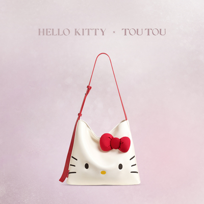[520礼物]TOUTOUhellokitty三丽鸥凯蒂猫托特包大容量单肩斜挎包
