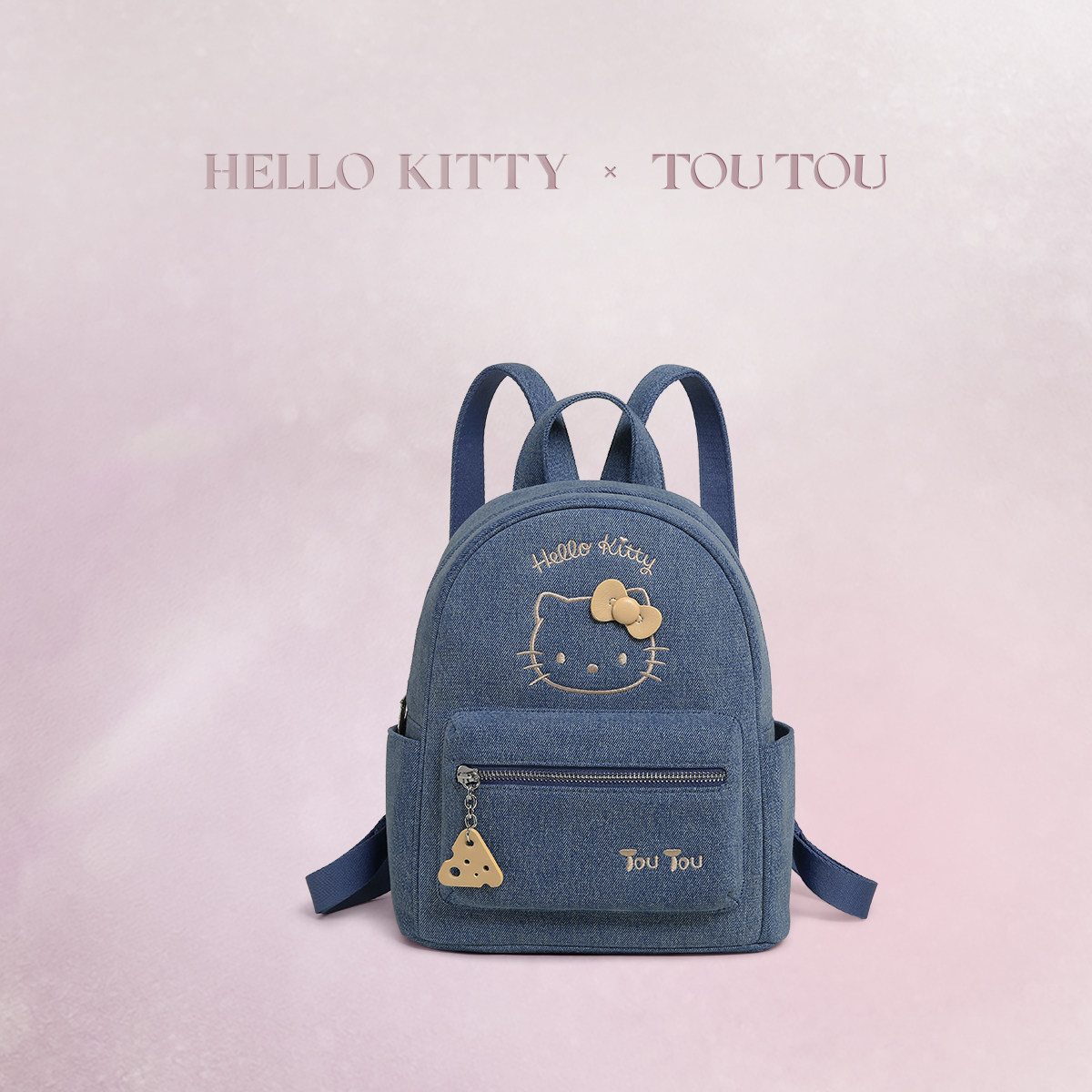 新年礼物TOUTOUhellokitty三丽鸥凯蒂猫牛仔双肩包背包儿童书包女,箱包皮具/热销女包/男包,双肩背包,淘宝优惠券,粉丝福利购,淘宝优惠卷