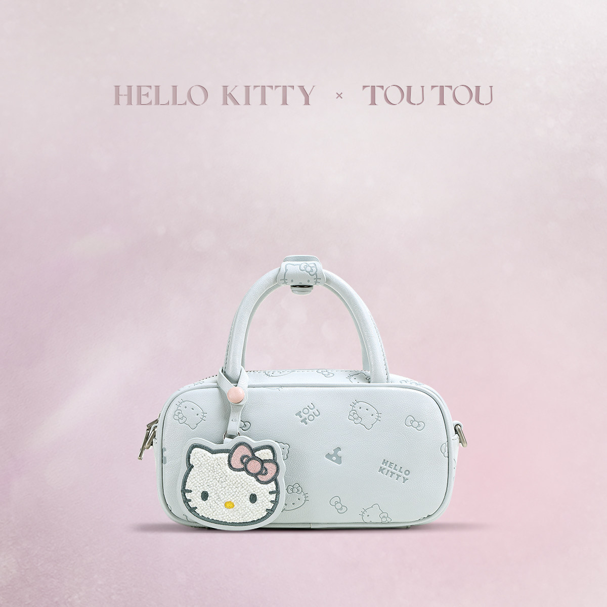TOUTOUhellokitty三丽鸥包包蓝色波士顿保龄球包包枕头包生日礼物
