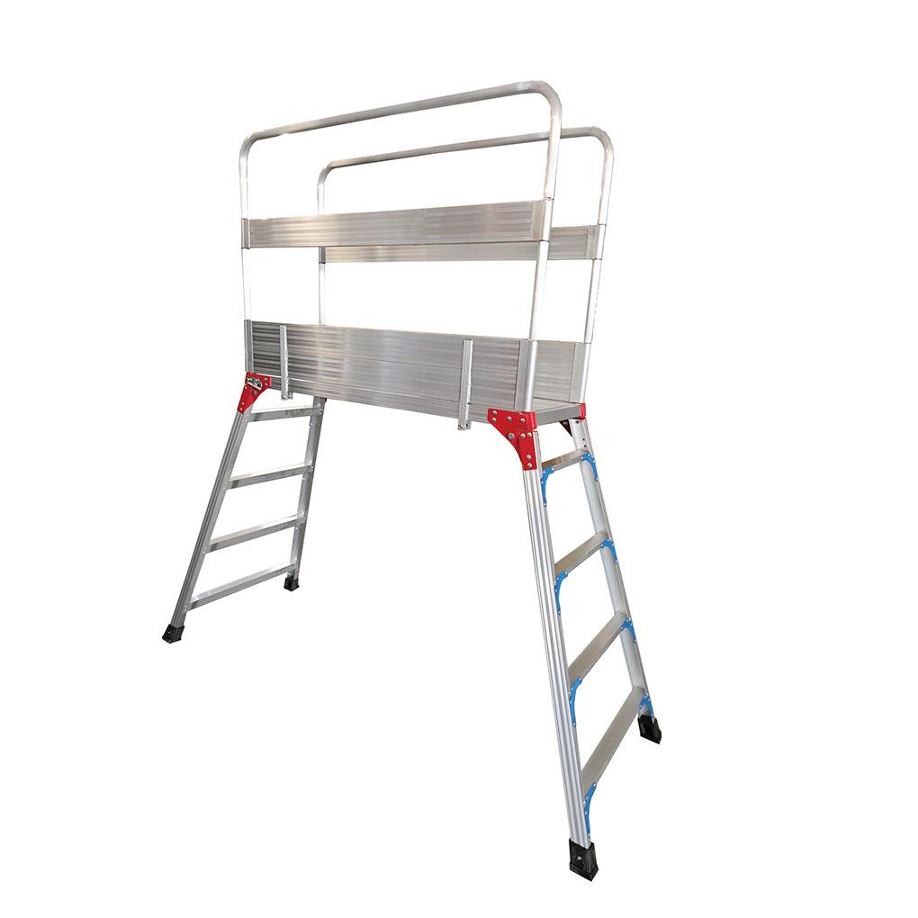 铝合金洗车平台工作台洗车梯凳工程加厚平台凳折叠马凳带围栏