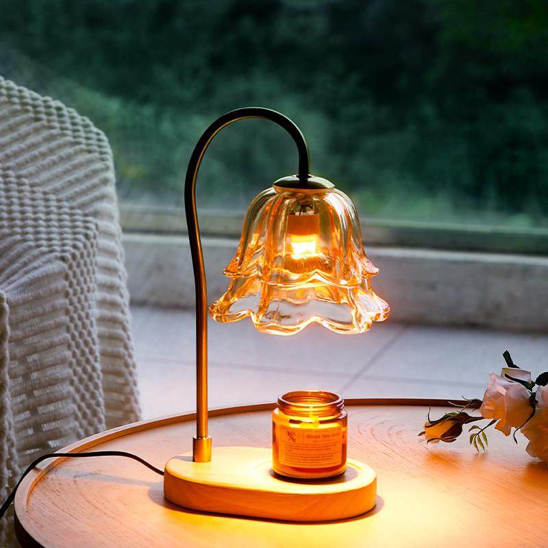 香熏灯融蜡灯床头台灯卧室生日礼物睡眠氛围小夜灯蜡烛融烛灯礼品