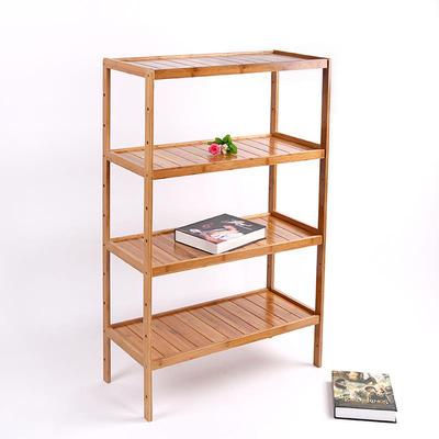 竹架子置物架落地多层厨房收纳架实木质储物架省空间客厅阳台卧室