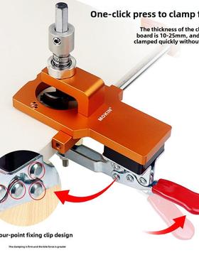 35孔mm铰炼打器升款橱柜门板合级DRU页打孔定孔位器铰炼钻辅助工