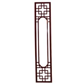 精选新中式 镂空雕花板新款 pvc电视背景墙两边花格定制木格栅边框