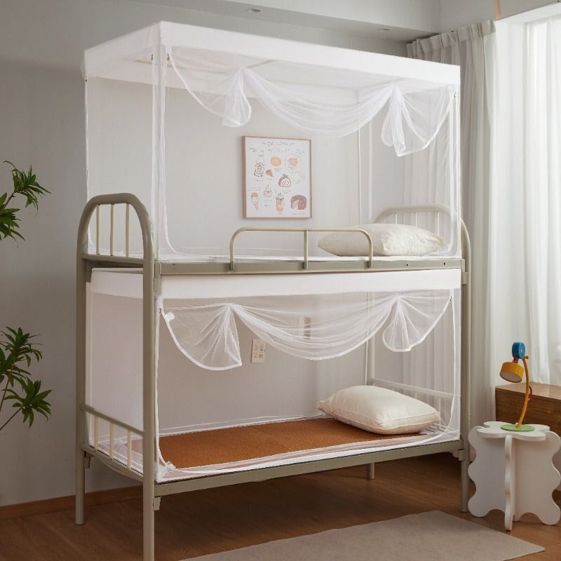 伸缩蚊帐学生宿舍上铺下铺0.9通用防蚊蒙古包学校专用上下床0.8m