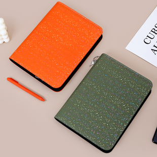 精选A5活页笔记本子拉链包皮质外壳六孔替芯活页本可拆卸加厚学生