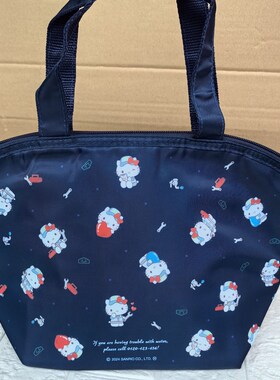 日单三丽sanr*卡通KT猫保温饭盒袋便携上班外带便当包手提收纳袋