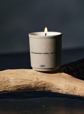 cottee take away 打包杯创意陶瓷咖啡香氛蜡烛氛围site香薰蜡烛