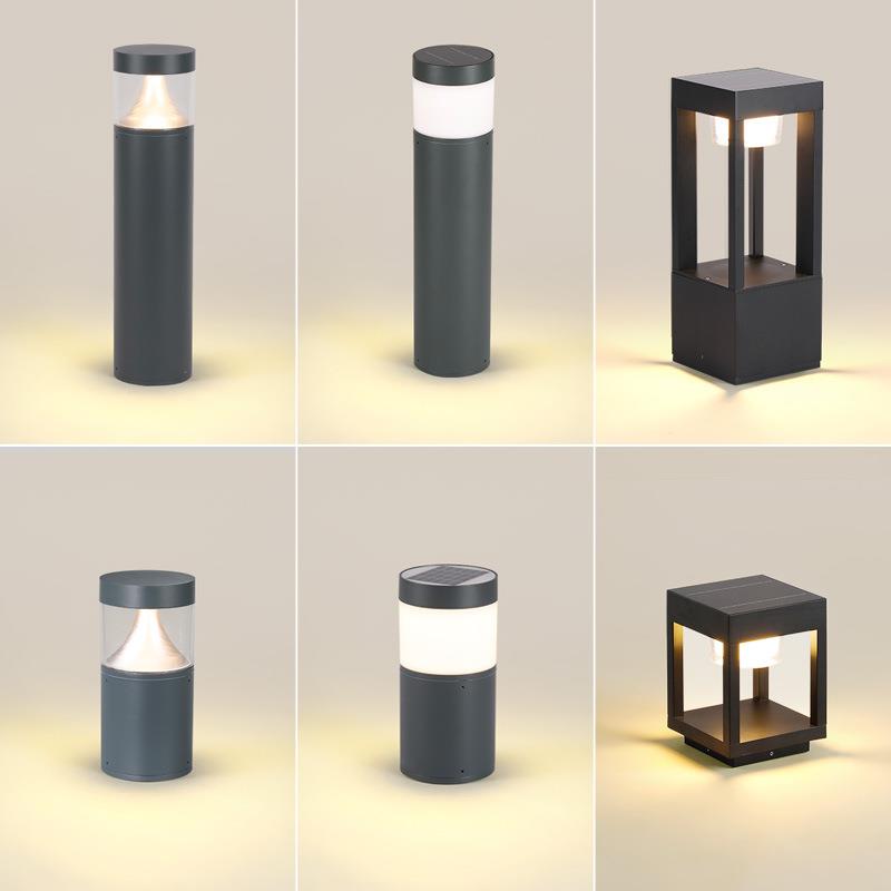 LED草坪灯户外防水简约别墅庭院小道边小矮灯太阳能免布线景观灯