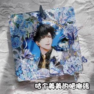 吧唧砖磁吸展示收纳盒架谷子周边75mm加厚亚克力咕卡砖58徽章相框