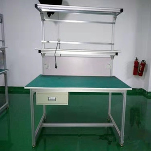 供应防静电铝型材工作台 可移动单边 双边操作台
