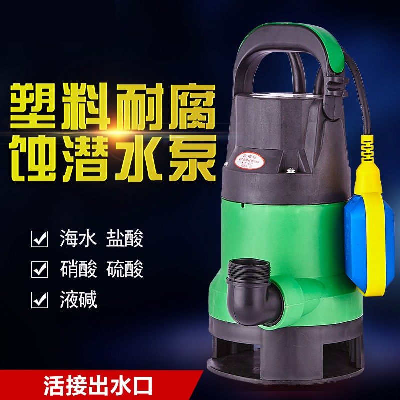 防腐泵220V小型抽水泵潜水泵海水塑料泵耐腐蚀工业泵耐酸碱化工泵
