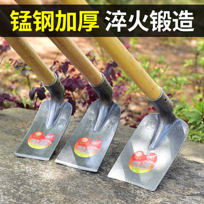 锄头锰钢加厚全钢一体式多功能家用种菜挖地开沟开荒锄草农用钢锄