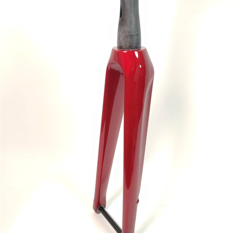 全碳纤维内走线桶轴碟刹公路前叉,全内走线,锥管前叉,公路桶轴