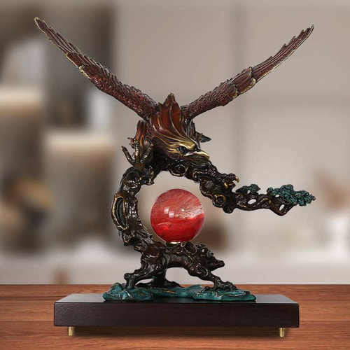 铜制工艺品鹏程万里摆件雄鹰办公室家居客厅摆设送客户工厂批发